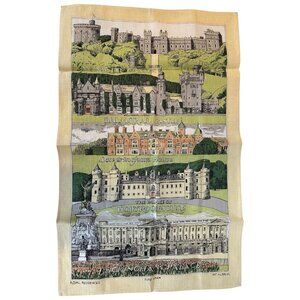 PAT ALBECK Royal Residence Tea Towel English Irish Linen National Trust NEW NWOT